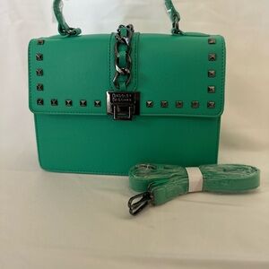 NWT Badgley Mischka Teal Studded Crossbody $159 MSRP